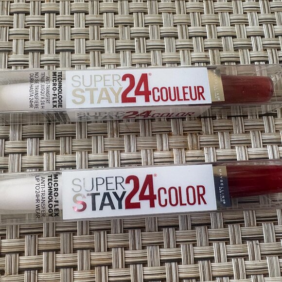2 Maybelline KEEP UP THE FLAME #025 Super Stay 24 Hour Color Lipstick NEW SEALED - Picture 1 of 4
